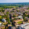 An aerial view of Oxford, England, home of Oxford University.