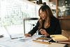 woman working with data costs