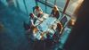 Group of businesspeople having a meeting.