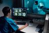 Medical professional conducting clinical imaging