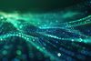 Image of abstract futuristic neural flow network analytics innovation