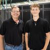 Intern Hayden L., age 17, with Worksite Supervisor and Mentor, Terry Polomsky, Manager of IT Server and Storage at University Hospitals
