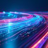 Dynamic abstract illustration of information flow