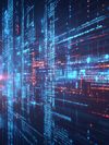 An image of a set of data portrayed in a futuristic aesthetic.